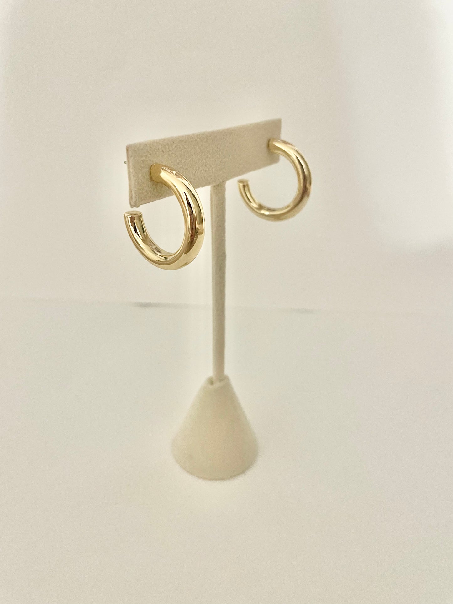 Gold chunky hoops