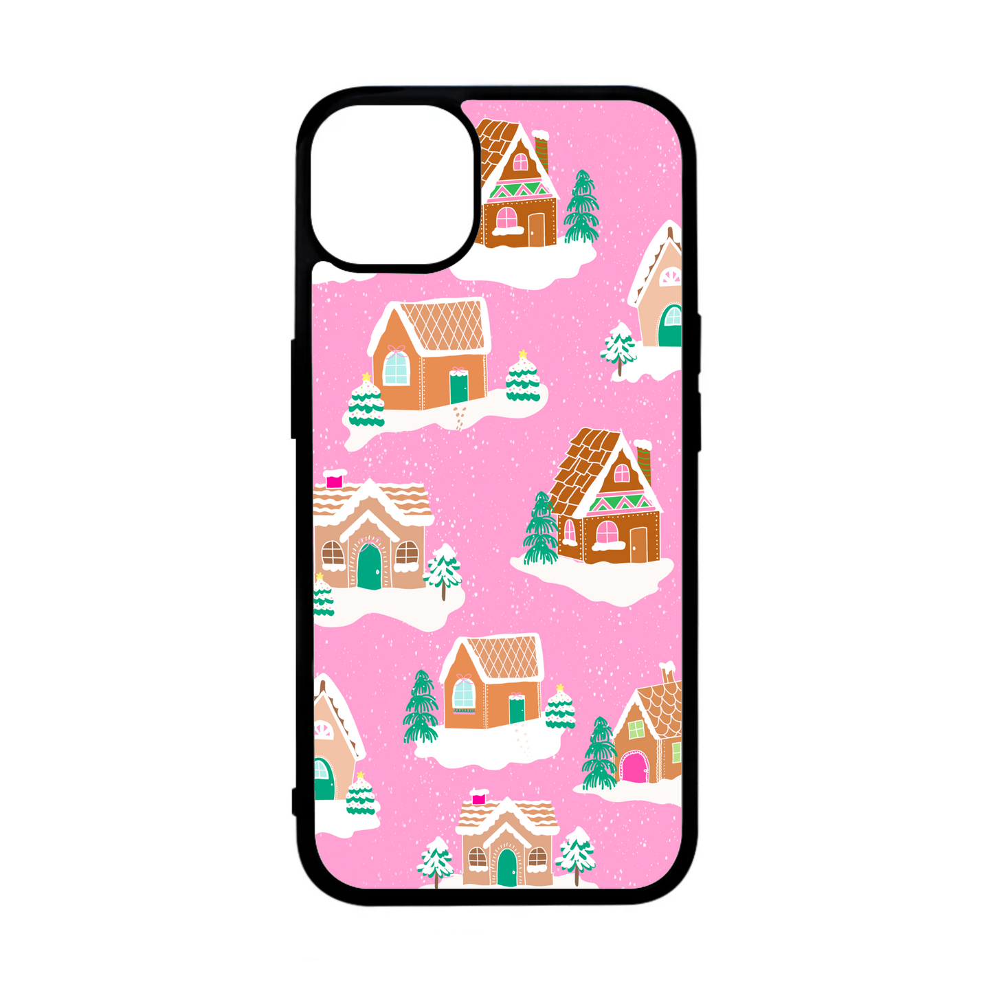 Pink Gingerbread House Case