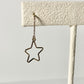 Open Gold Star Earrings