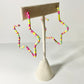Colorful beaded Star Earrings