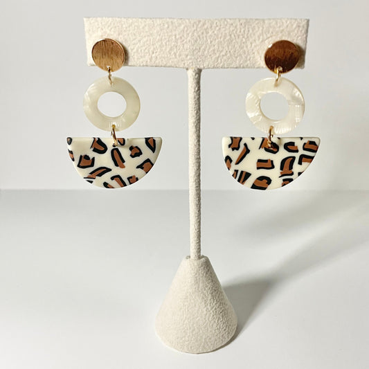 Cheetah Layered Earring