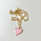 Pink Heart Necklace