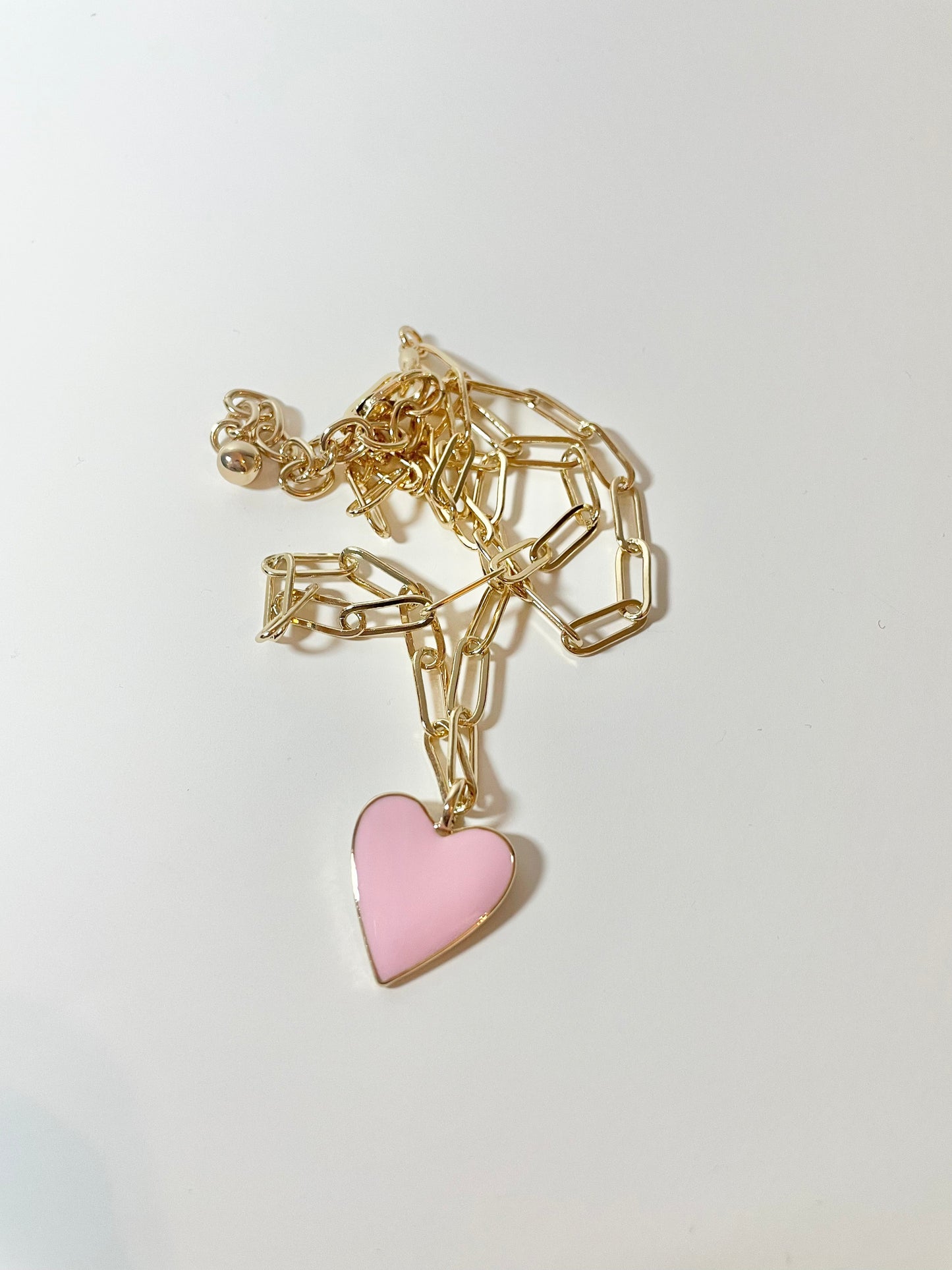 Pink Heart Necklace