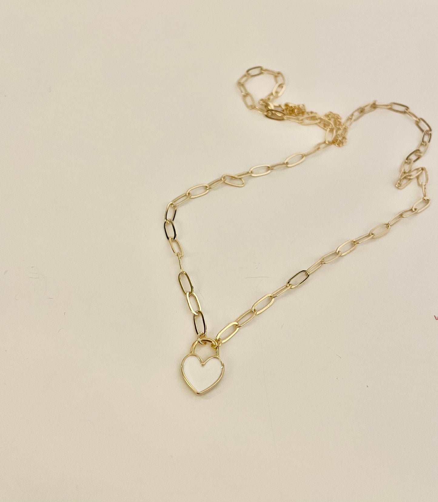 Heart lock necklace