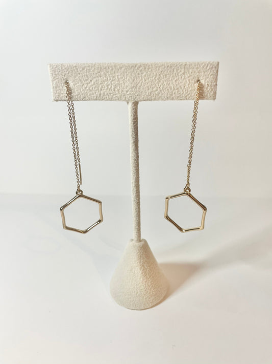 Hexagon Earrings