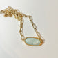 Blue Marbled Stone Necklace