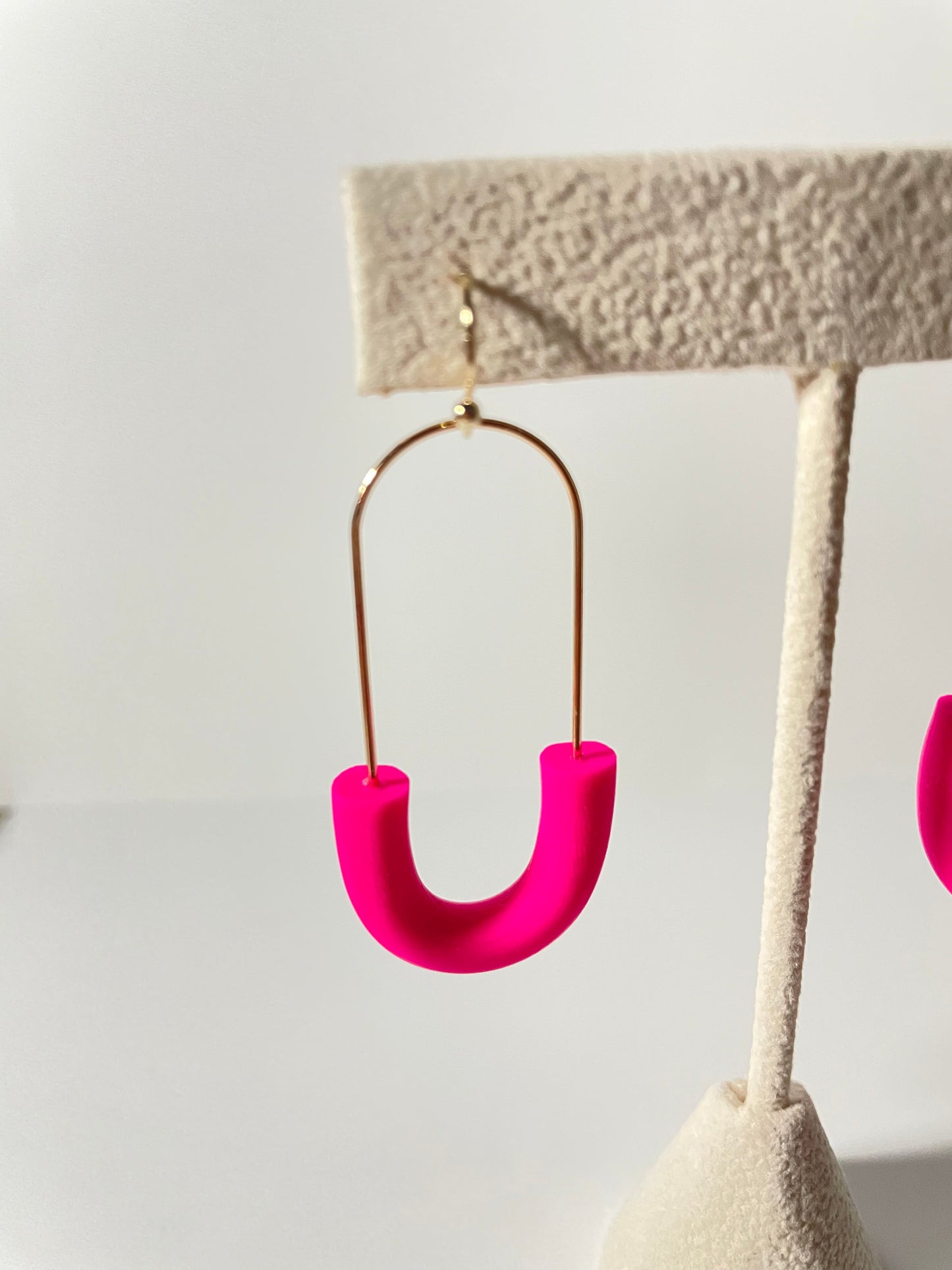 Pink Loop Earrings