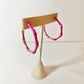 Pink Bamboo Hoops