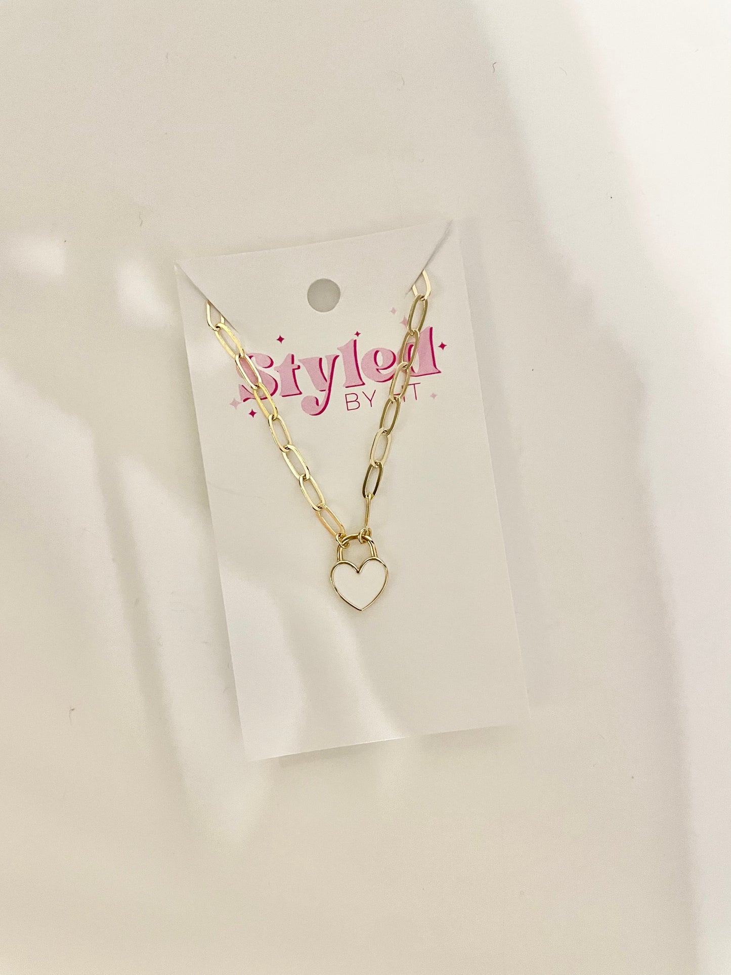 Heart lock necklace