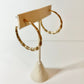 Gold Bamboo Hoops